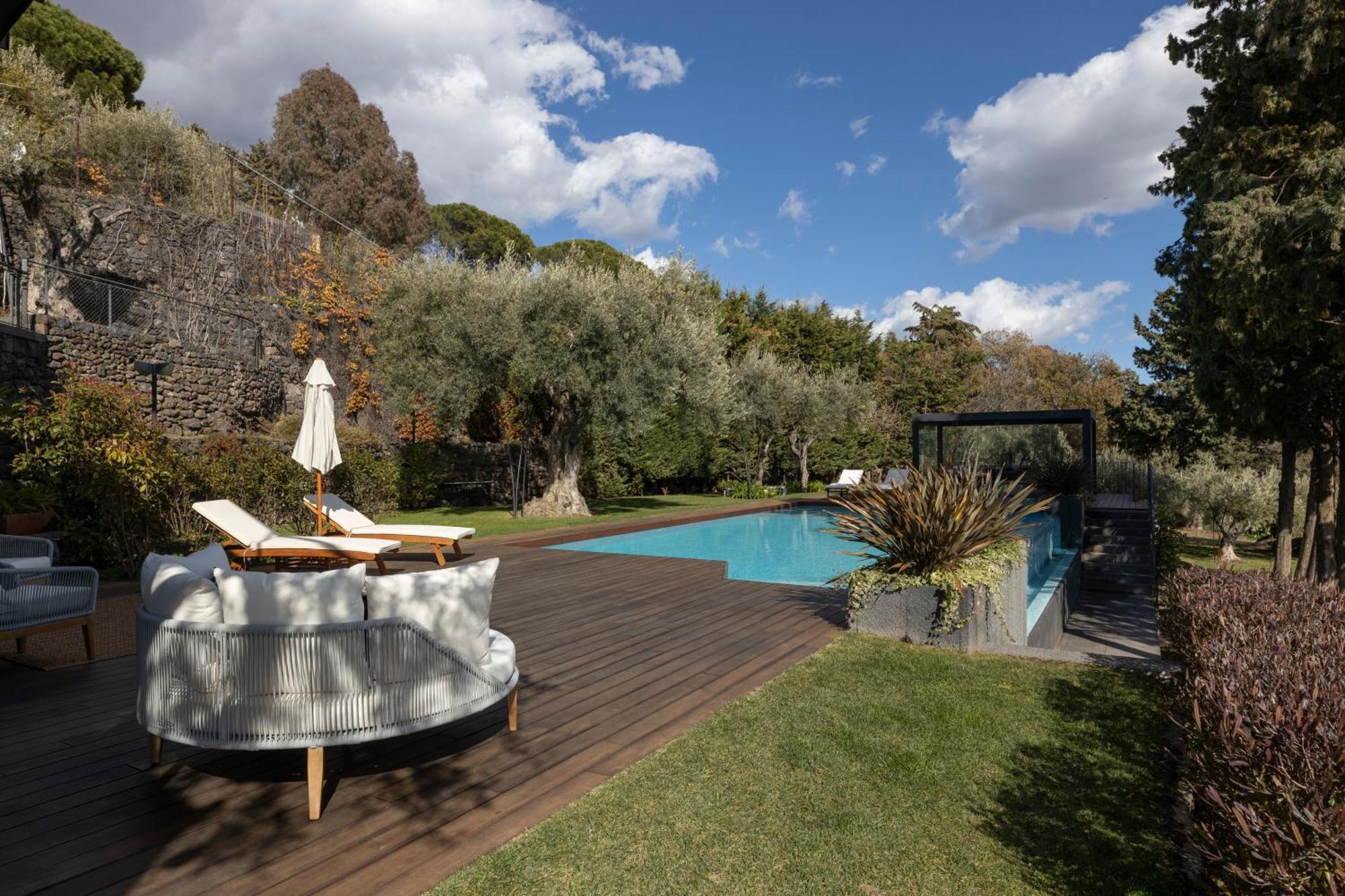 Scialaj Villa Di Lusso Sull'Etna Con Piscina E Vista Mare Ragalna Esterno foto