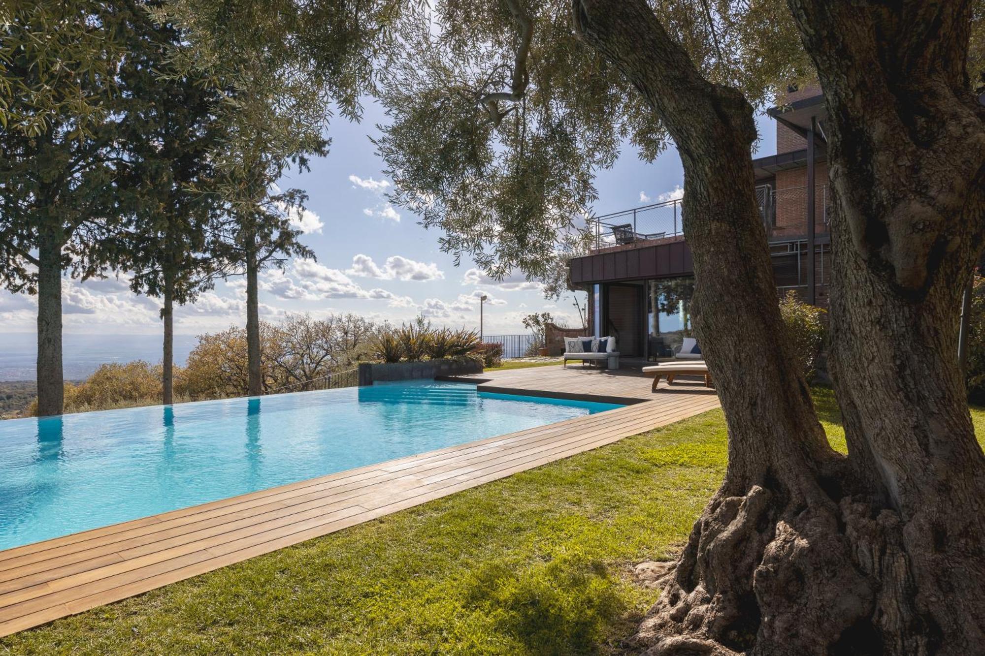 Scialaj Villa Di Lusso Sull'Etna Con Piscina E Vista Mare Ragalna Esterno foto